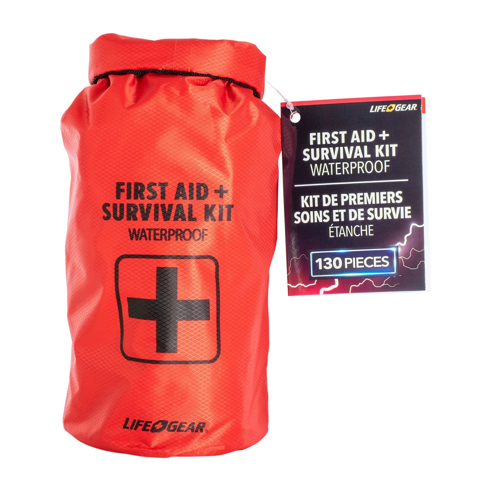 130 Piece Dry Bag First Aid And Survival Kit