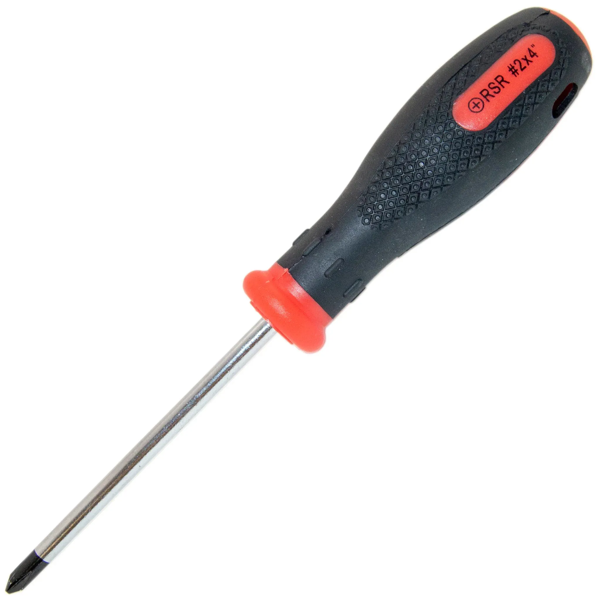 #2 Phillips Screwdriver, Rubber Grip, Magnetic Tip, Shaft Length 4"