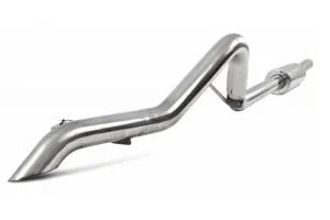 2012-18 Jeep Wrangler JK MBRP T409 Stainless Steel Pro Series 2.5in Off-Road Tail Pipe - Muffler Before Axle