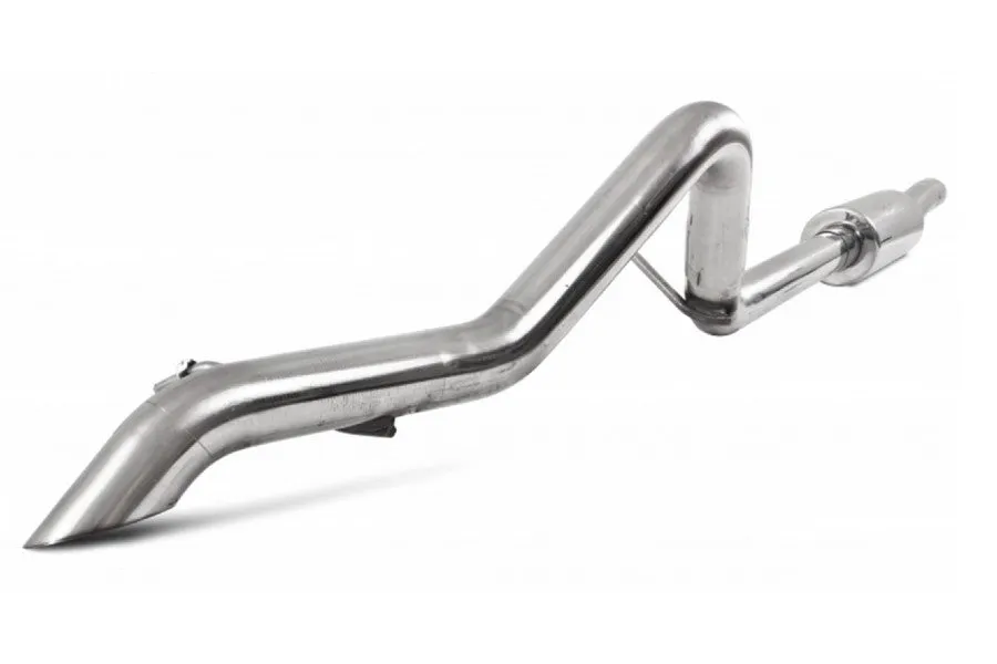 2012-18 Jeep Wrangler JK MBRP T409 Stainless Steel Pro Series 2.5in Off-Road Tail Pipe - Muffler Before Axle