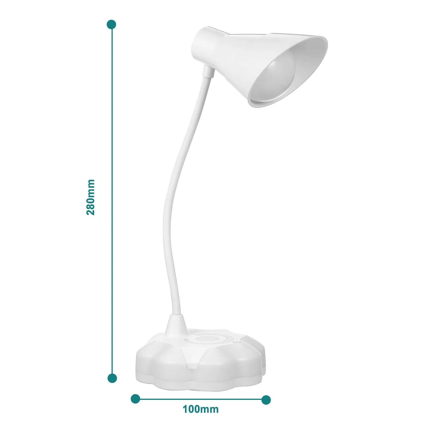 2.8W Flexible Dimmable USB LED Desk Table Lamp