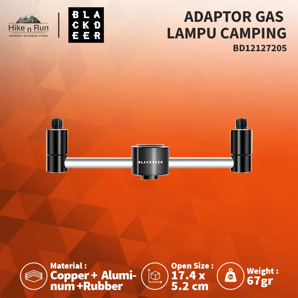 ADAPTOR GAS LAMPU CAMPING BLACKDEER BD1212720 GAS LAMP LATERN EXTENDER TUBE ADAPTOR