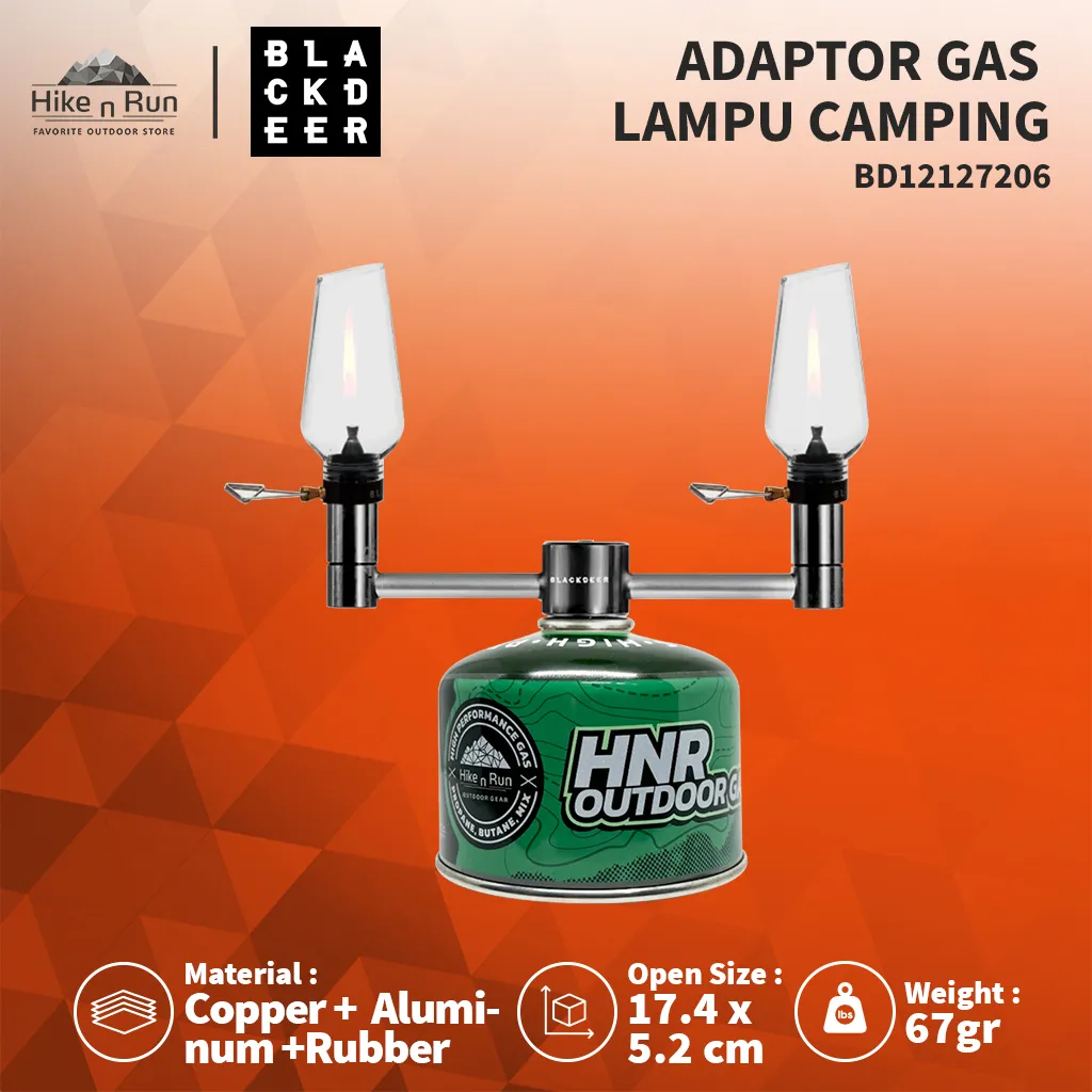 ADAPTOR GAS LAMPU CAMPING BLACKDEER BD1212720 GAS LAMP LATERN EXTENDER TUBE ADAPTOR