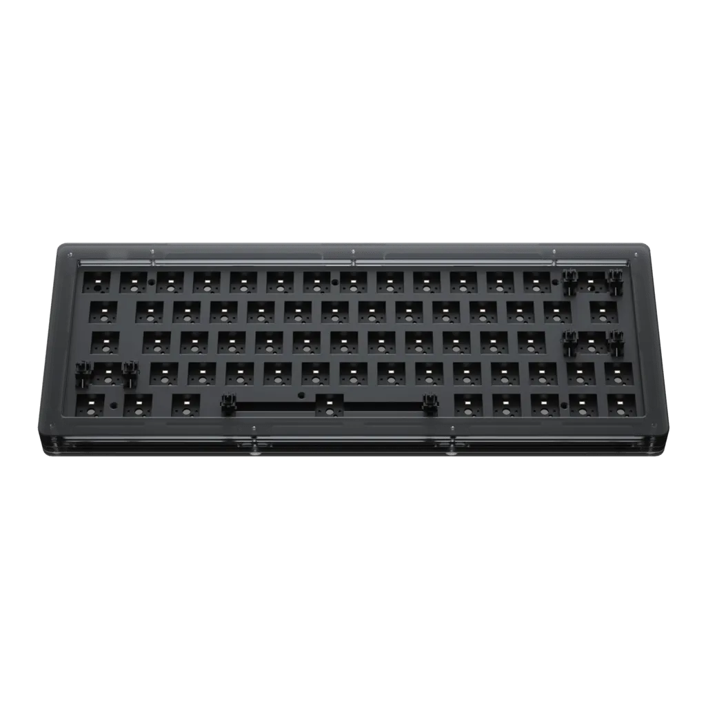 AKKO ACR64 RGB MECHANICAL KEYBOARD DIY KIT HOT-SWAPPABLE SOCKET GASKET MOUNT WITH 64-KEY LAYOUT ACRYLIC CASE (BLACK)