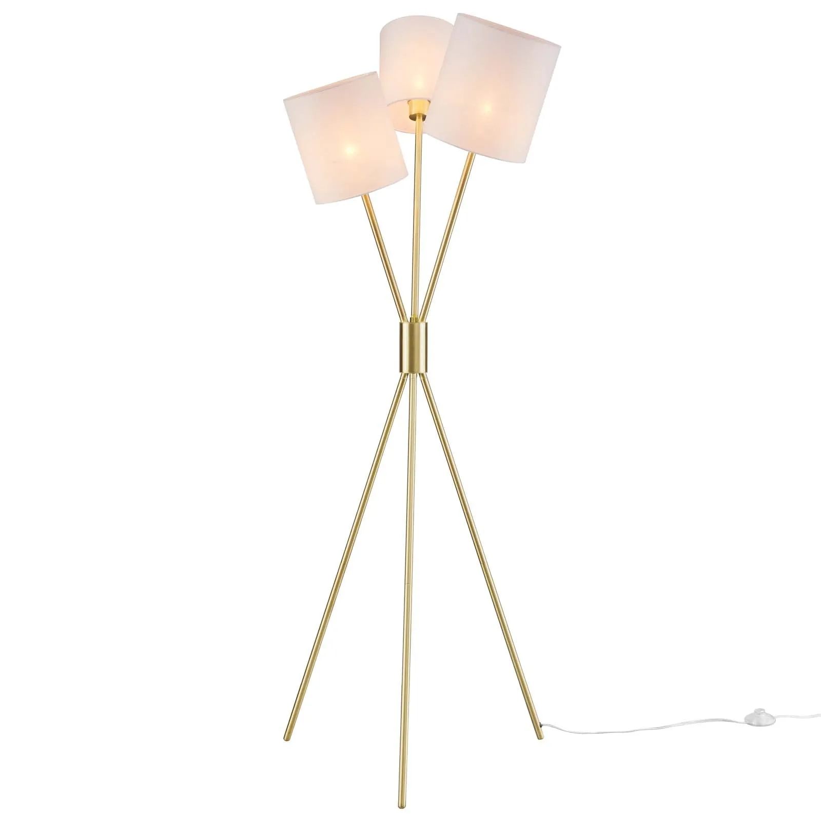 Alexa 3-Light Floor Lamp by Modway