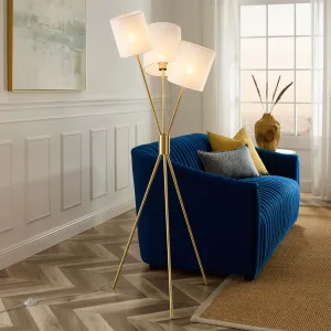 Alexa 3-Light Floor Lamp by Modway