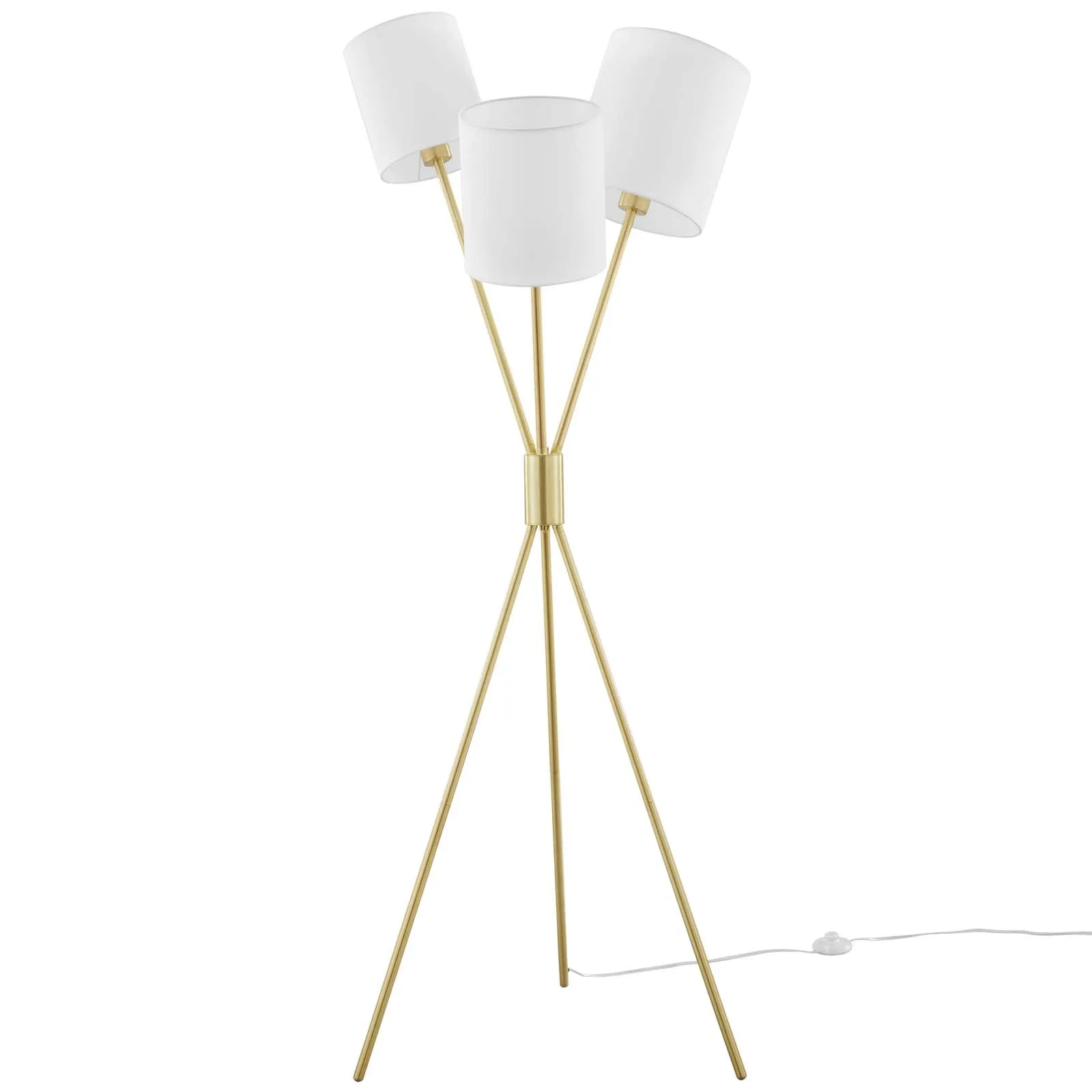 Alexa 3-Light Floor Lamp by Modway