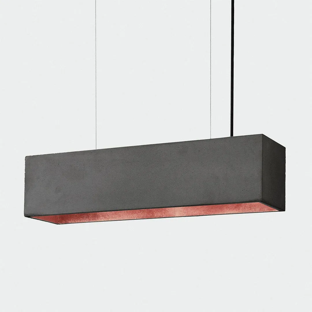 B4 Concrete Pendant Light - Dark Grey - GANTlights