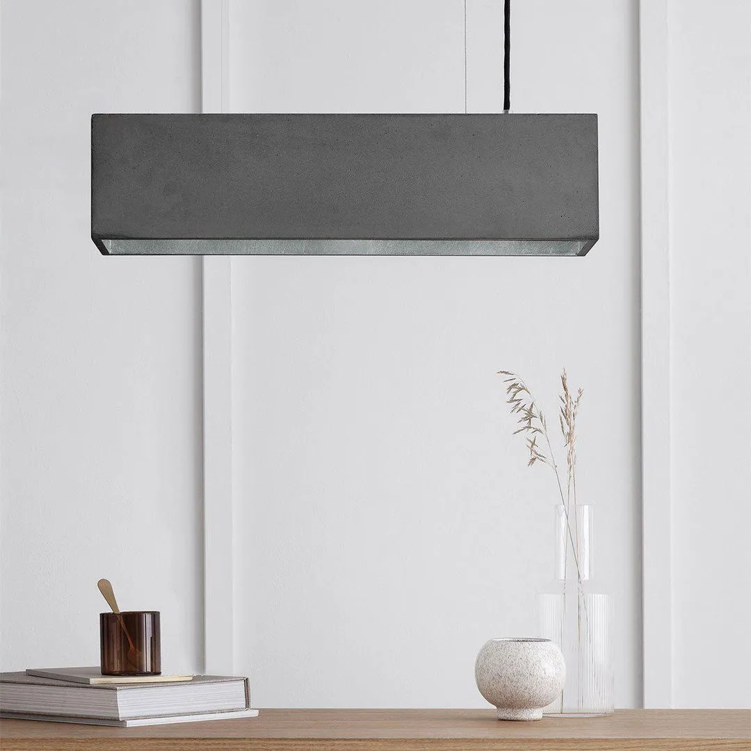 B4 Concrete Pendant Light - Dark Grey - GANTlights