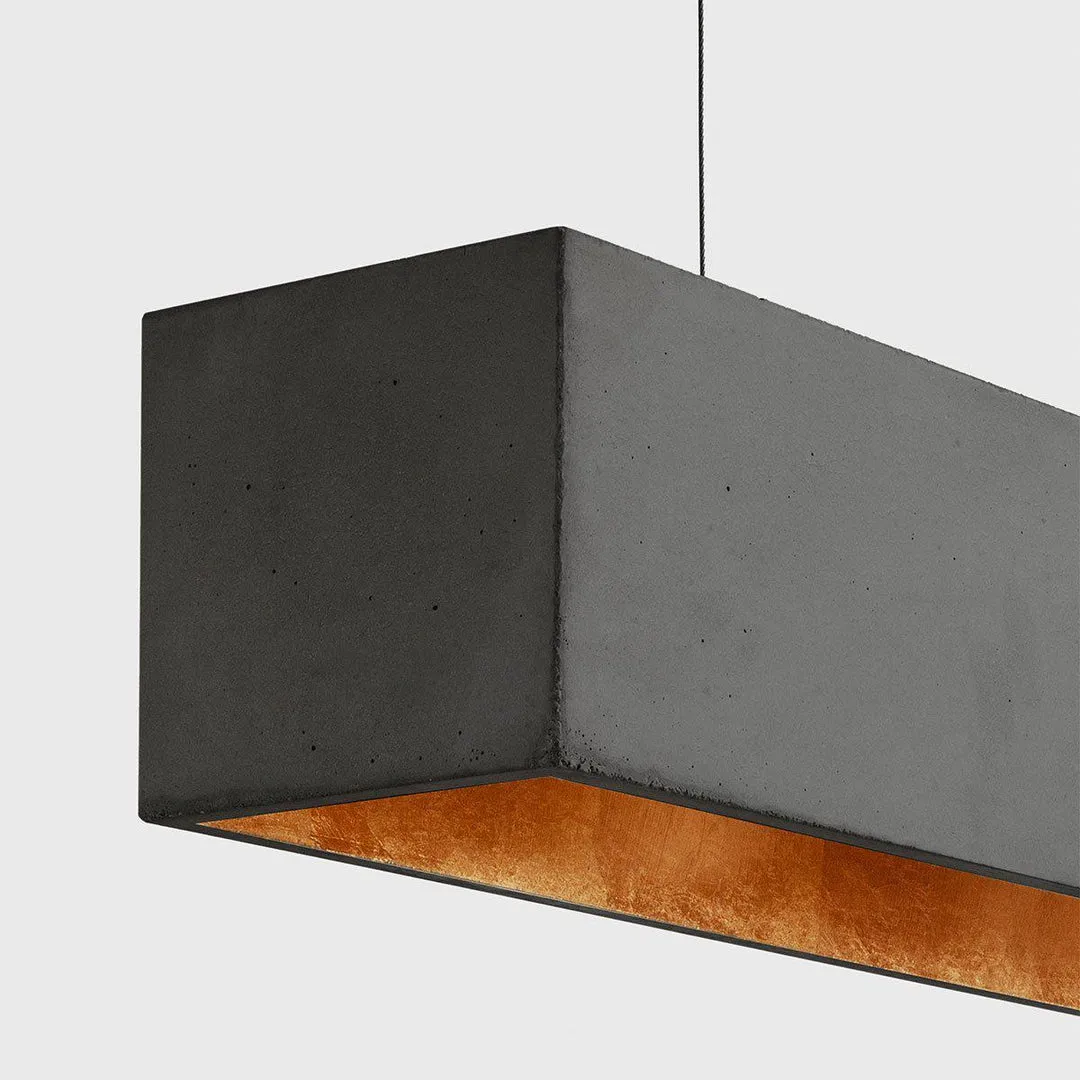 B4 Concrete Pendant Light - Dark Grey - GANTlights