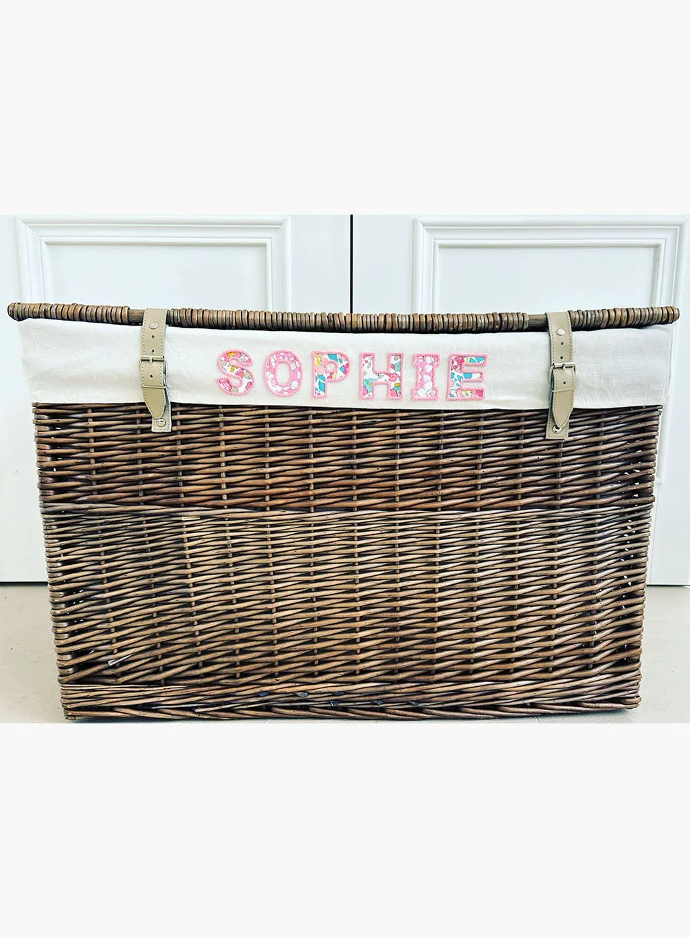 Bespoke Baskets Small Personalised Letters Toy Box in Betsy Floral