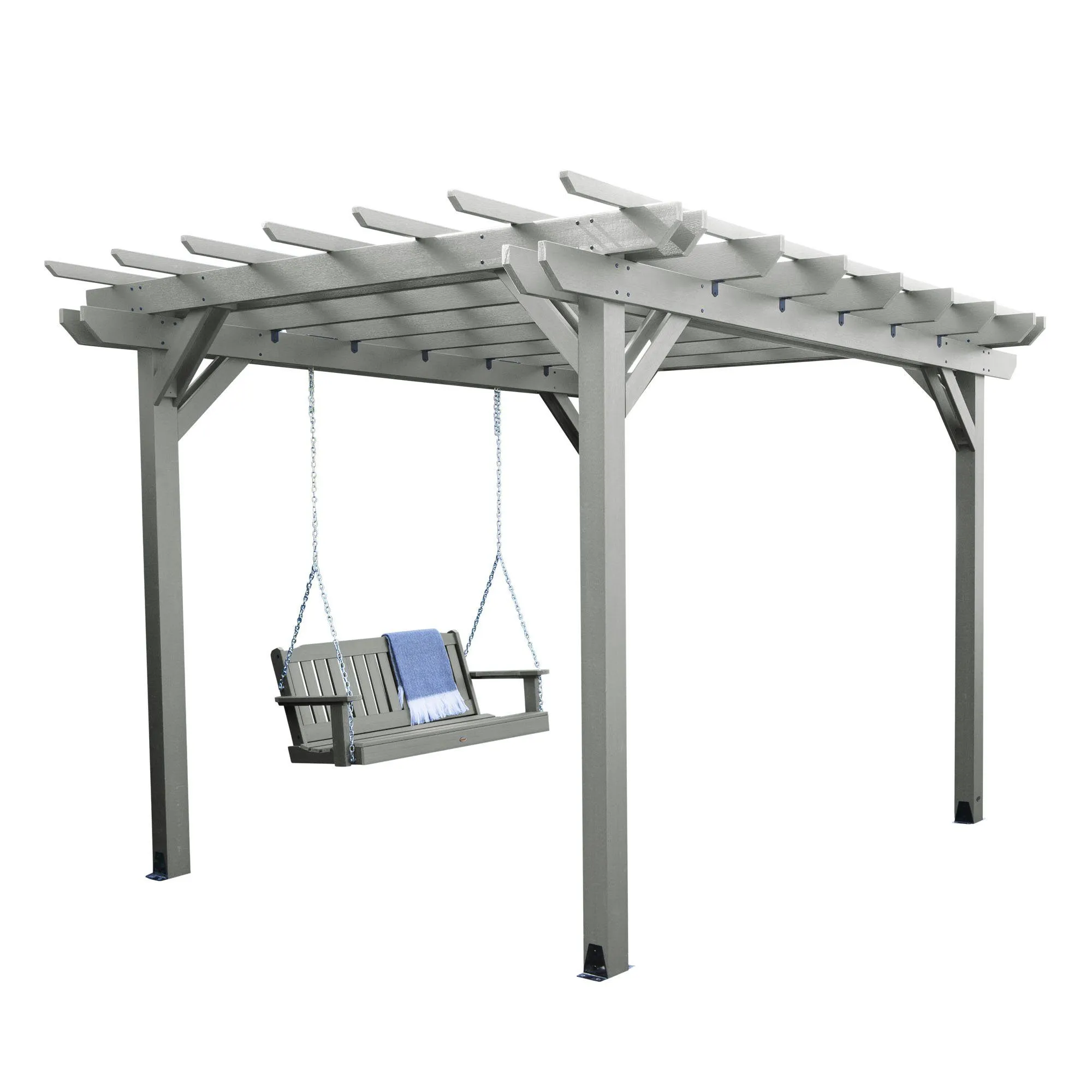 Bodhi 10' x 10' DIY Pergola with 5' Lehigh Porch Swing