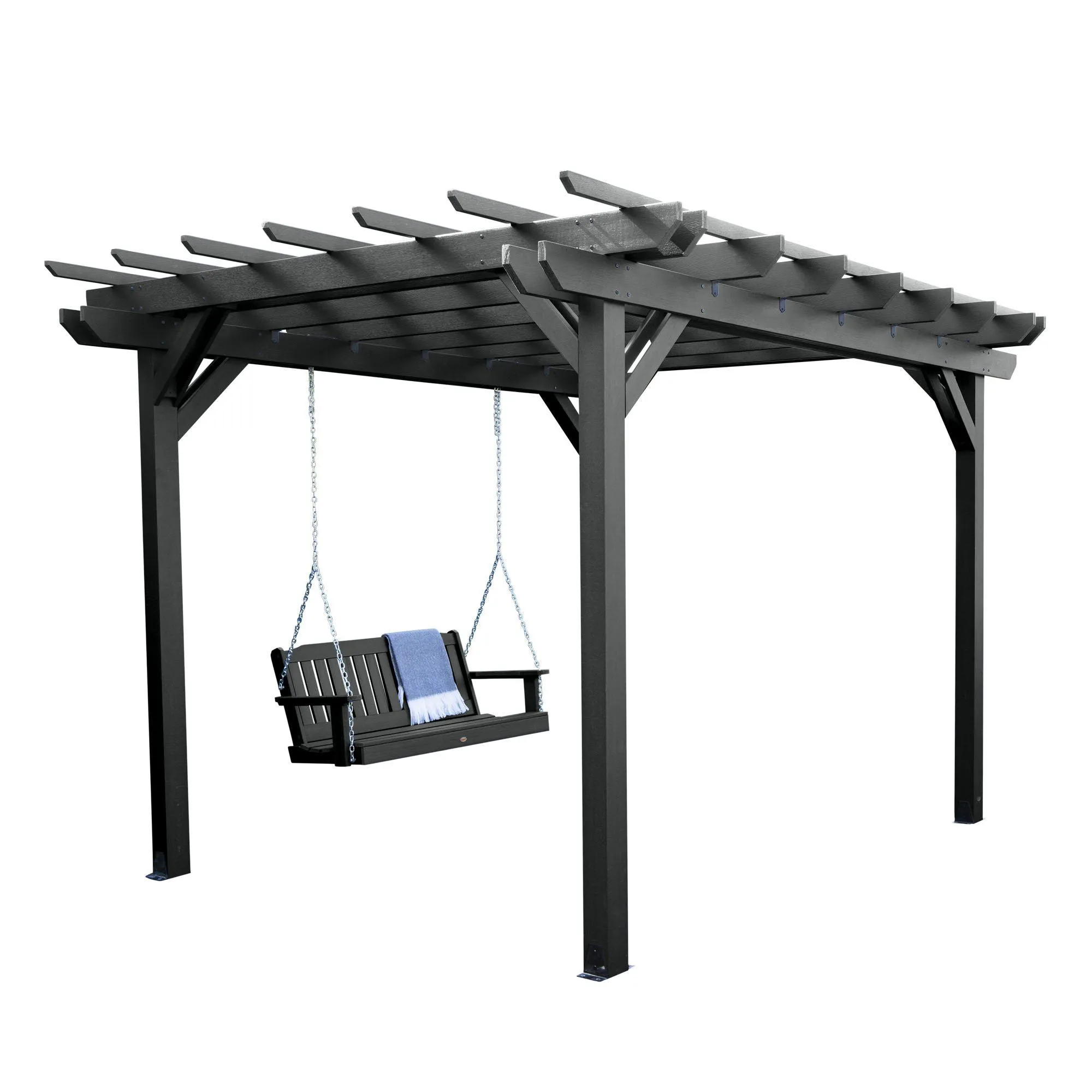 Bodhi 10' x 10' DIY Pergola with 5' Lehigh Porch Swing