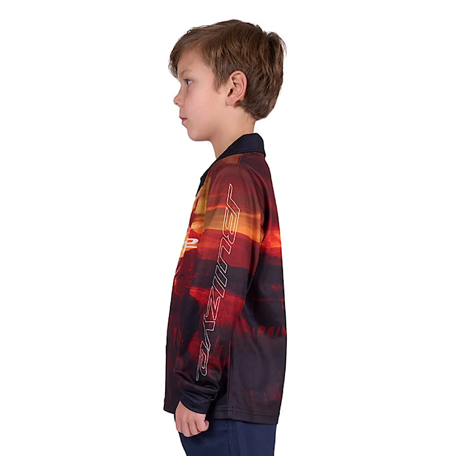 Bullzye Boy's Cam Long Sleeve Tee - Multi