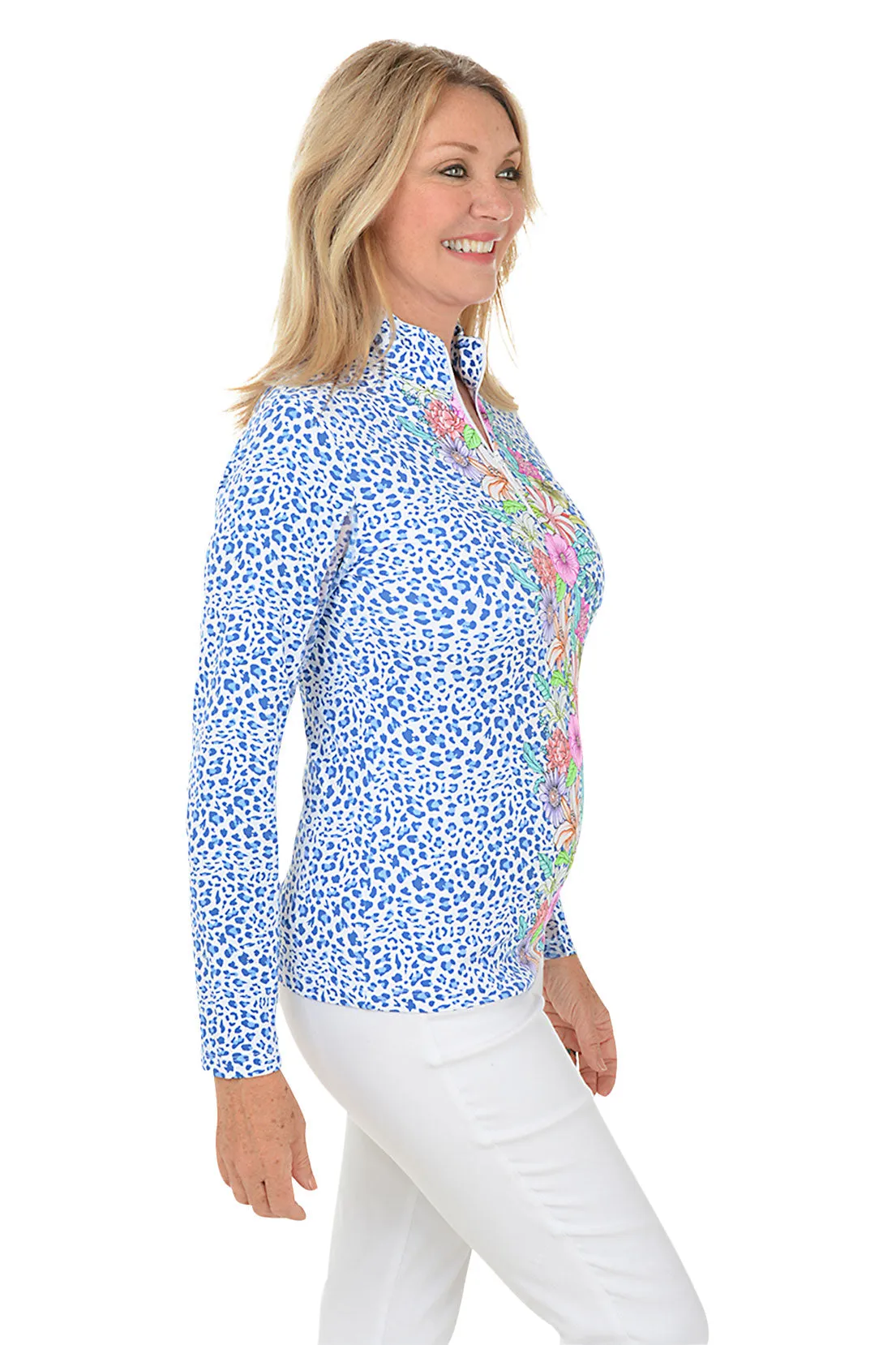 Carrie Cheetah UPF50  Sun Shirt