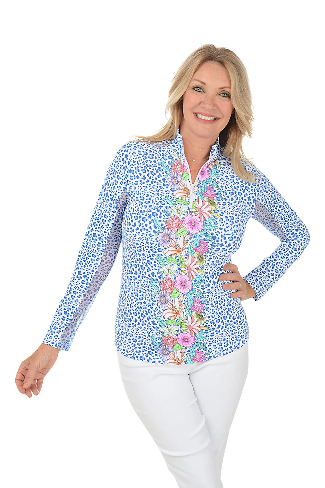 Carrie Cheetah UPF50  Sun Shirt