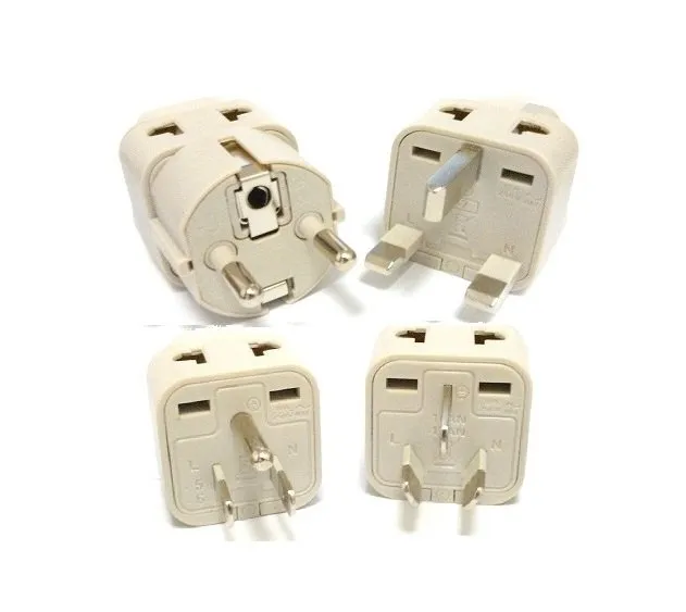 Ckitze 4 Pack Universal Worldwide 2-in-1 Travel Plug Adapter Kit