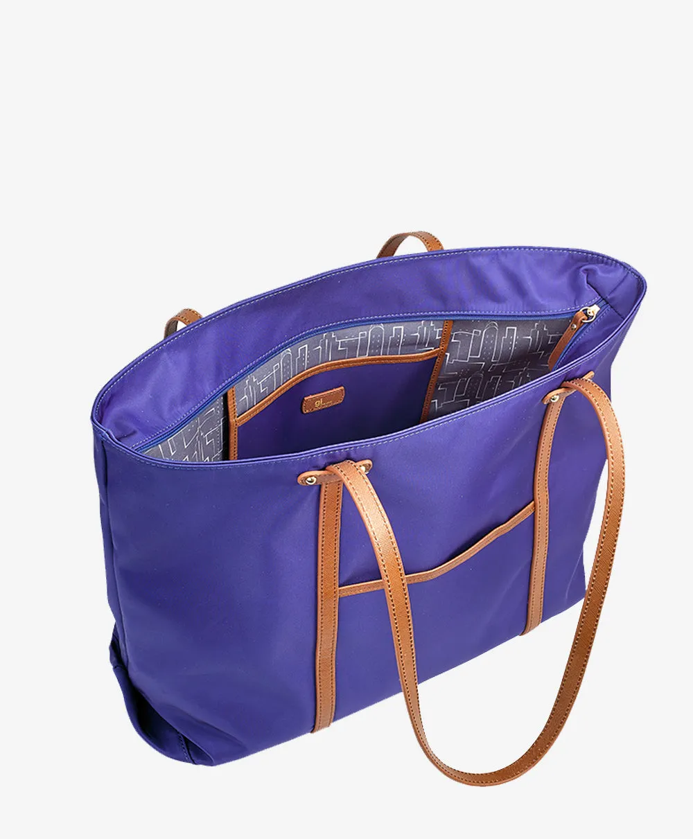 Cobalt Union Square Tote Italian Nylon