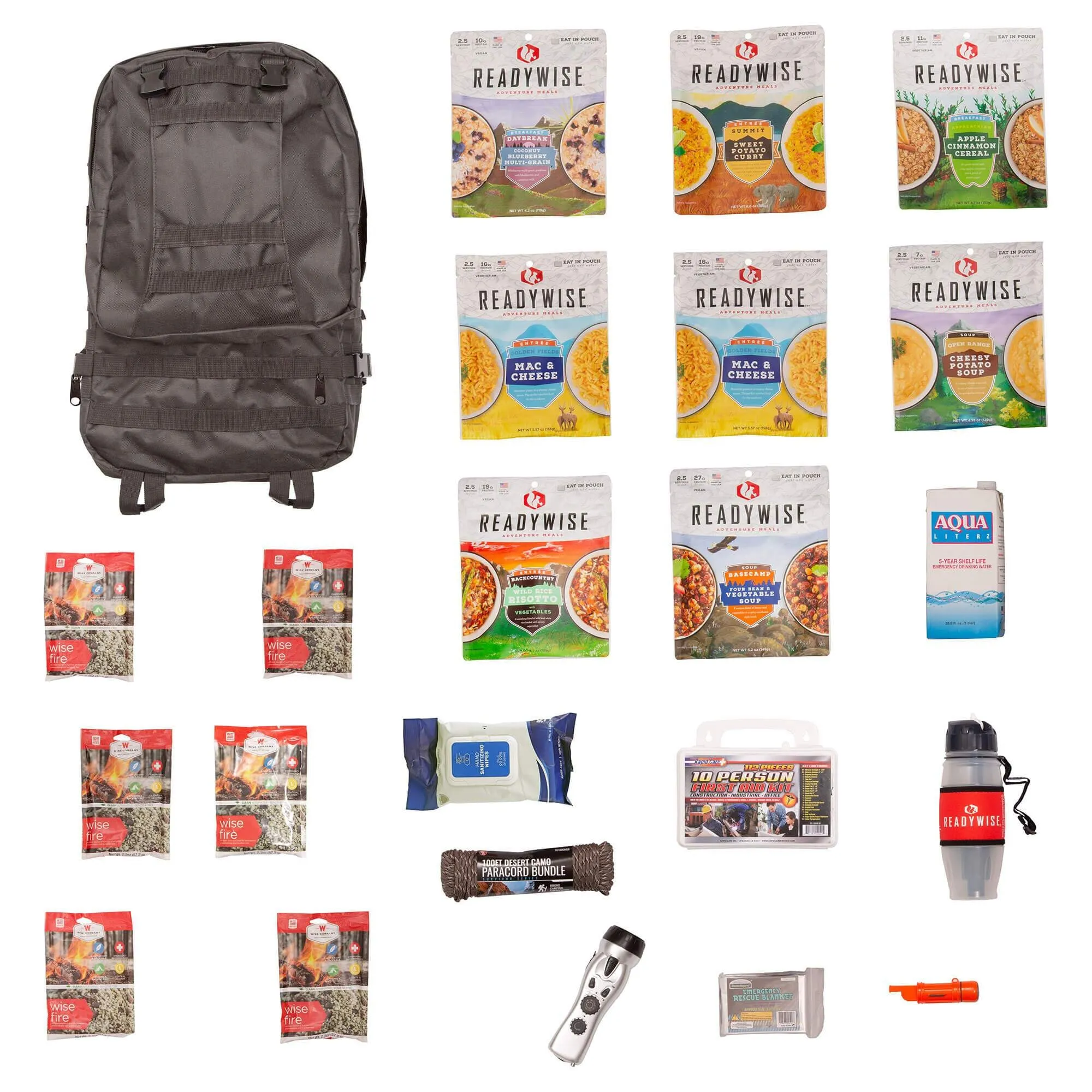 Complete 2-Day Emergency Survival Backpack