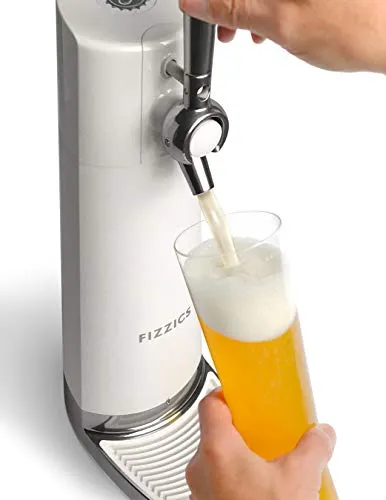 Fizzics DraftPour Beer Dispenser – Ice – Enjoy Fresh Nitro-Style Draft Beer From Any Can or Bottle