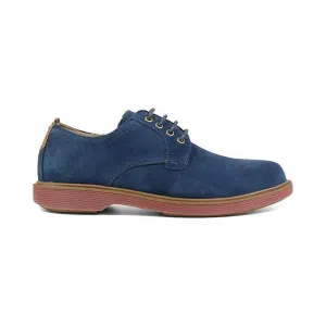 Florsheim Kids Boy's Sapacush Plain Toe Ox Navy Suede/Brick (Sizes 4-7)