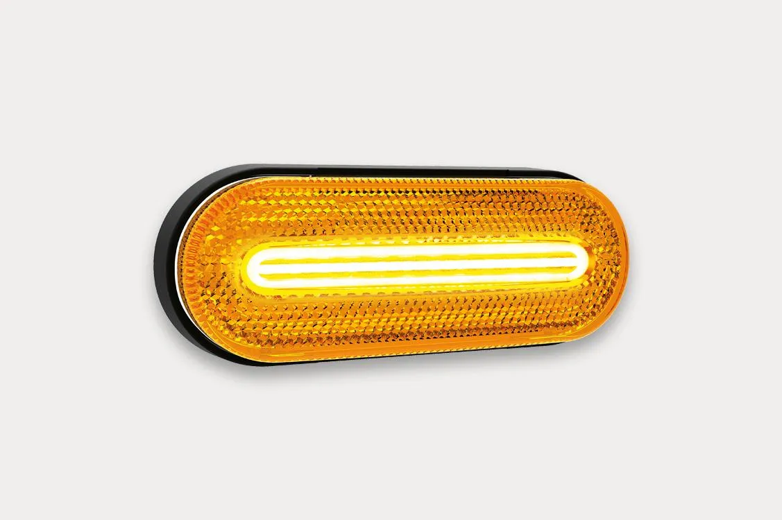 Fristom Amber Side Marker Light with LED Stripe