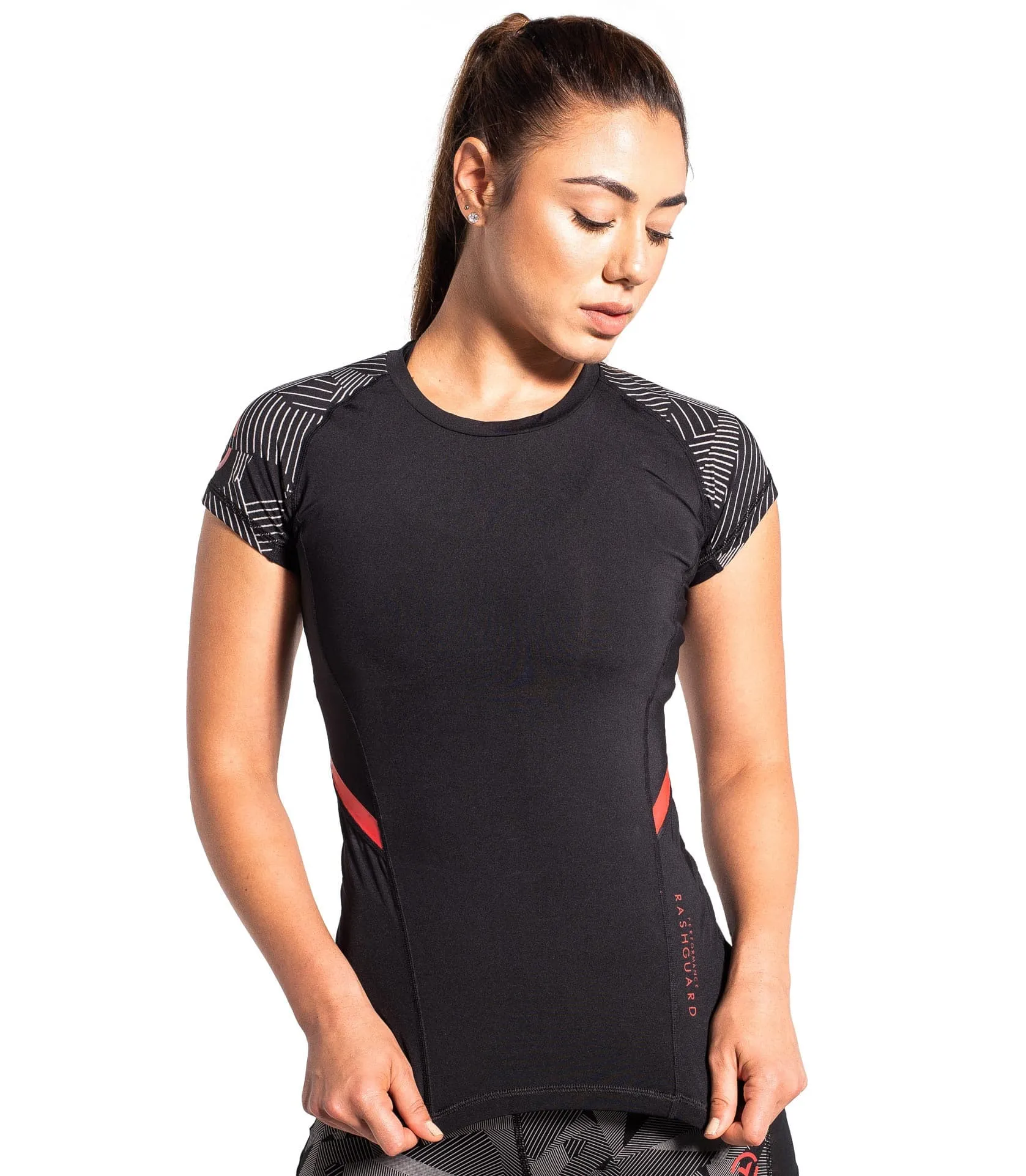 GEOPLEX SHORT SLEEVE RASHGUARD - GEO/BLACK