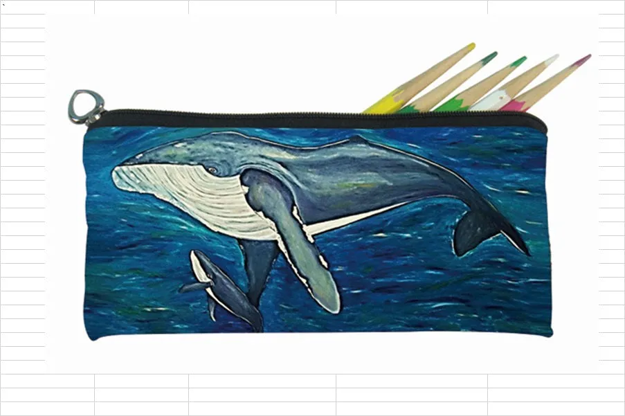 Humpback Whale Kitten Pencil Bag- Enduring Intoner