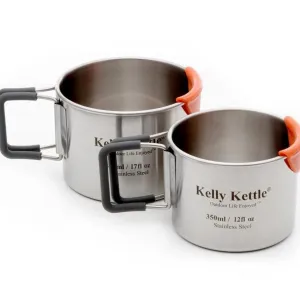 Kelly Kettle Cups (Nesting 2 Set) Stainless Steel