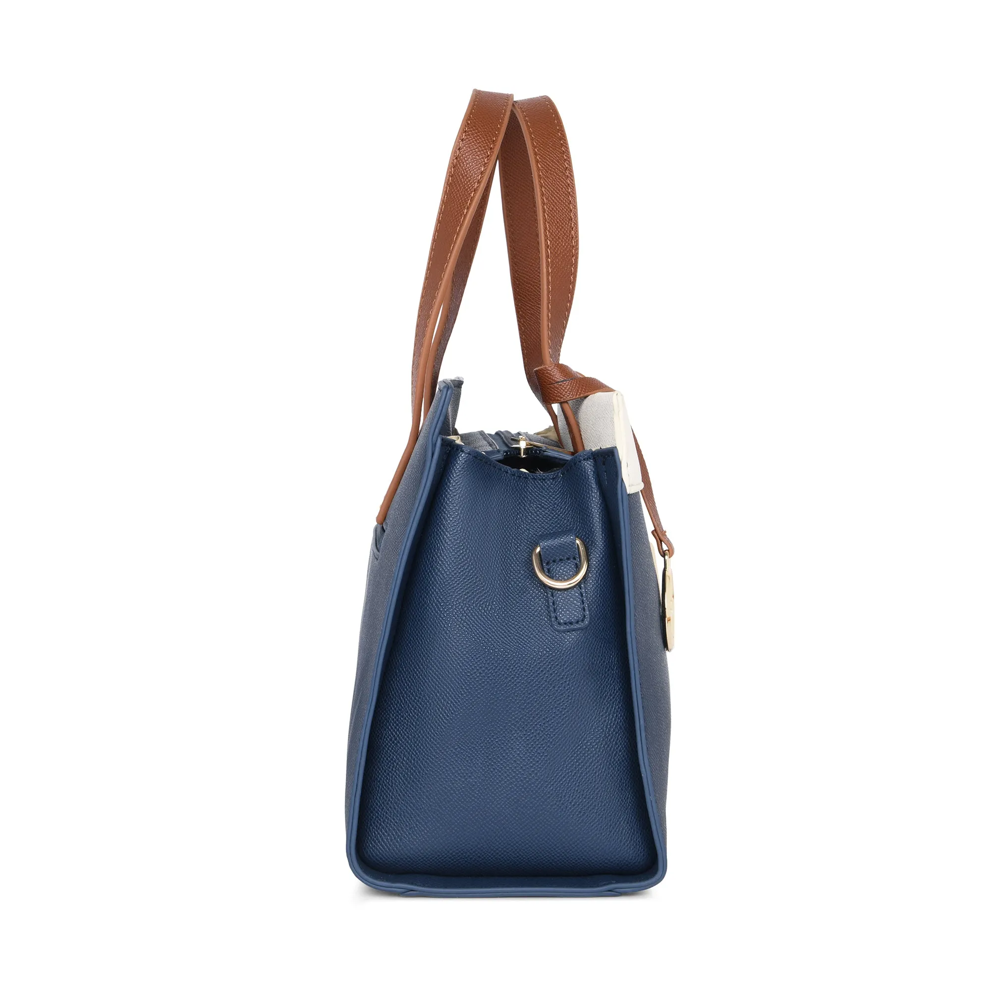 Lavie Luxe Navy Medium Women's Gehry Satchel Bag