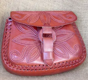 Leather Hand Tooled Purses and Bags