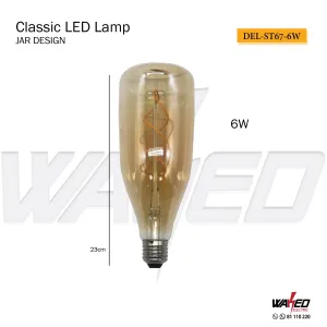 Led Filament Lamp - ST67 - 6W