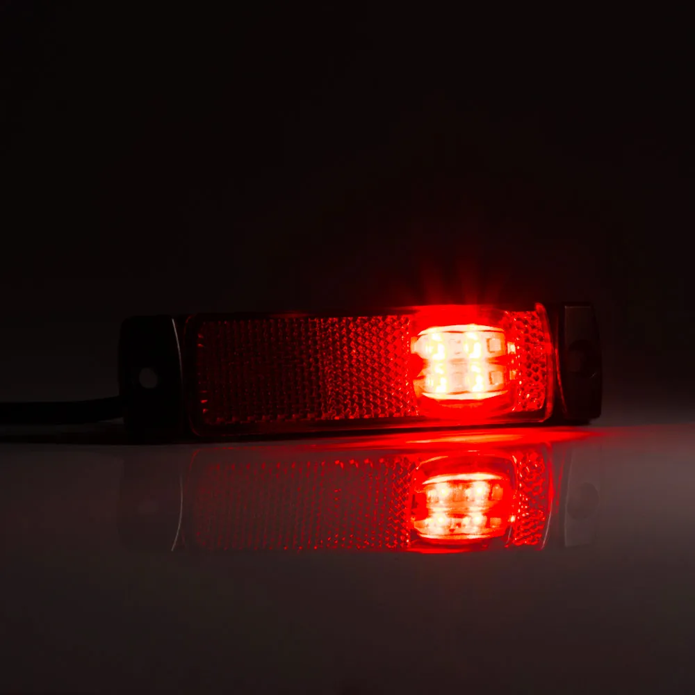 LED Marker Light with Reflector: White, Red or Amber