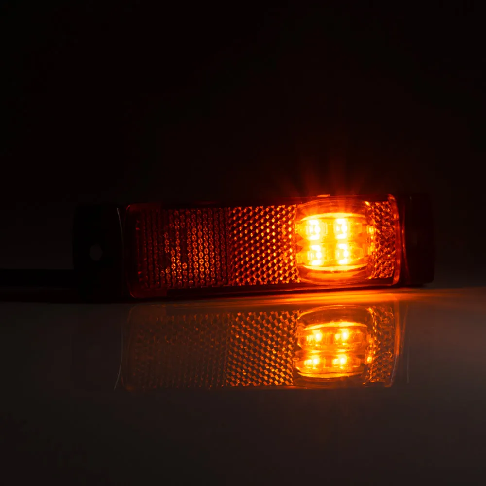 LED Marker Light with Reflector: White, Red or Amber