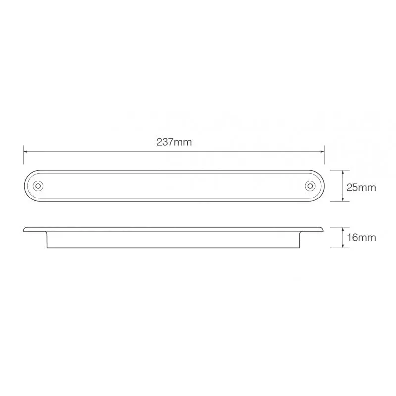 LED Reverse Strip Lamp 12v 237mm / LED Autolamps