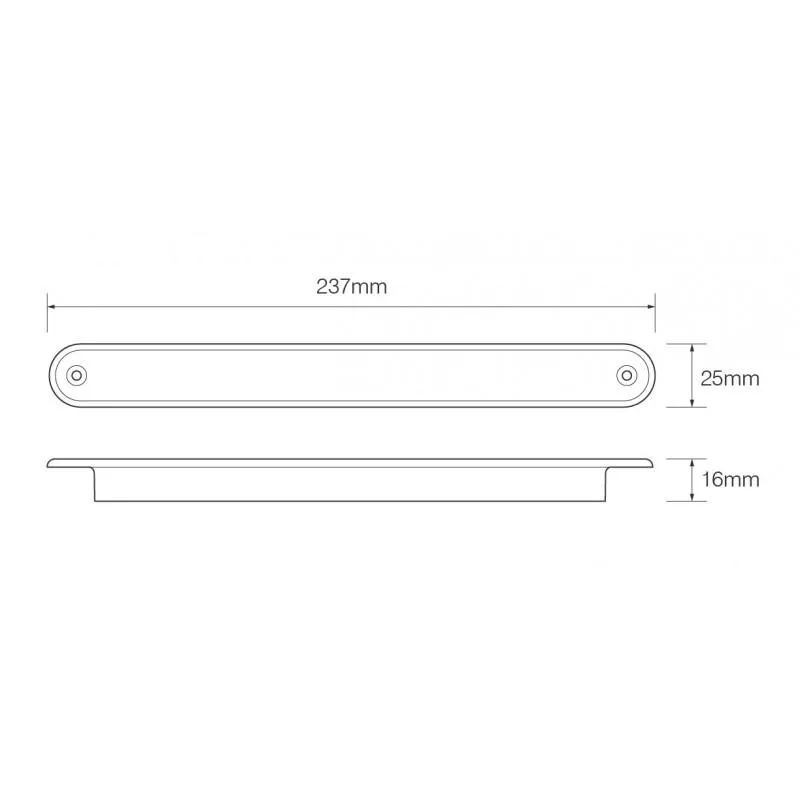 LED Reverse Strip Lamp 24v 237mm / LED Autolamps