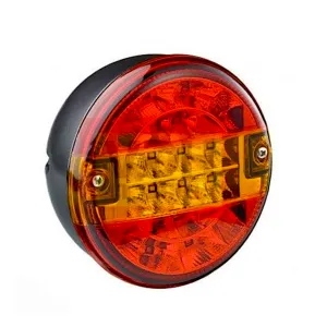 LED Round Burger Trailer Light / Deep Bracket