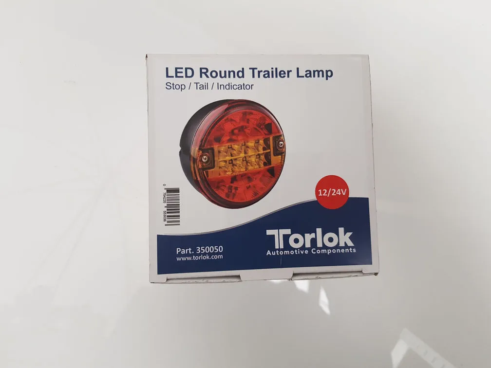 LED Round Burger Trailer Light / Deep Bracket