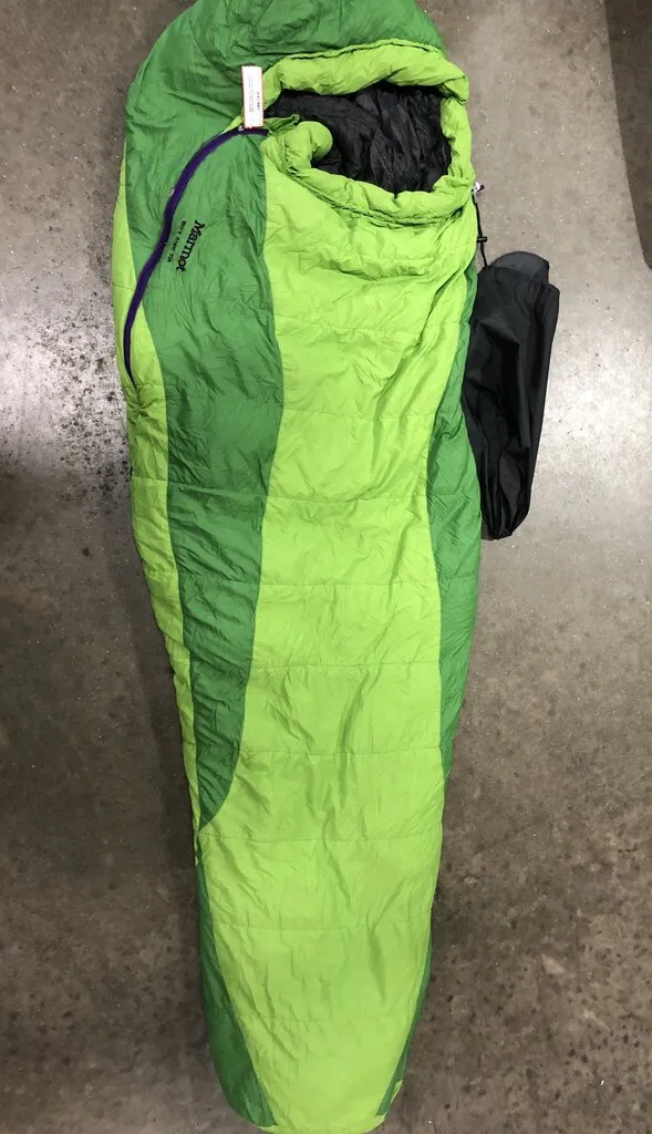 Marmot Angel Fire Sleeping Bag, Green/Purple, 25 Degree