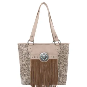 MW1146G-8317 Montana West Fringe Collection Concealed Carry Tote