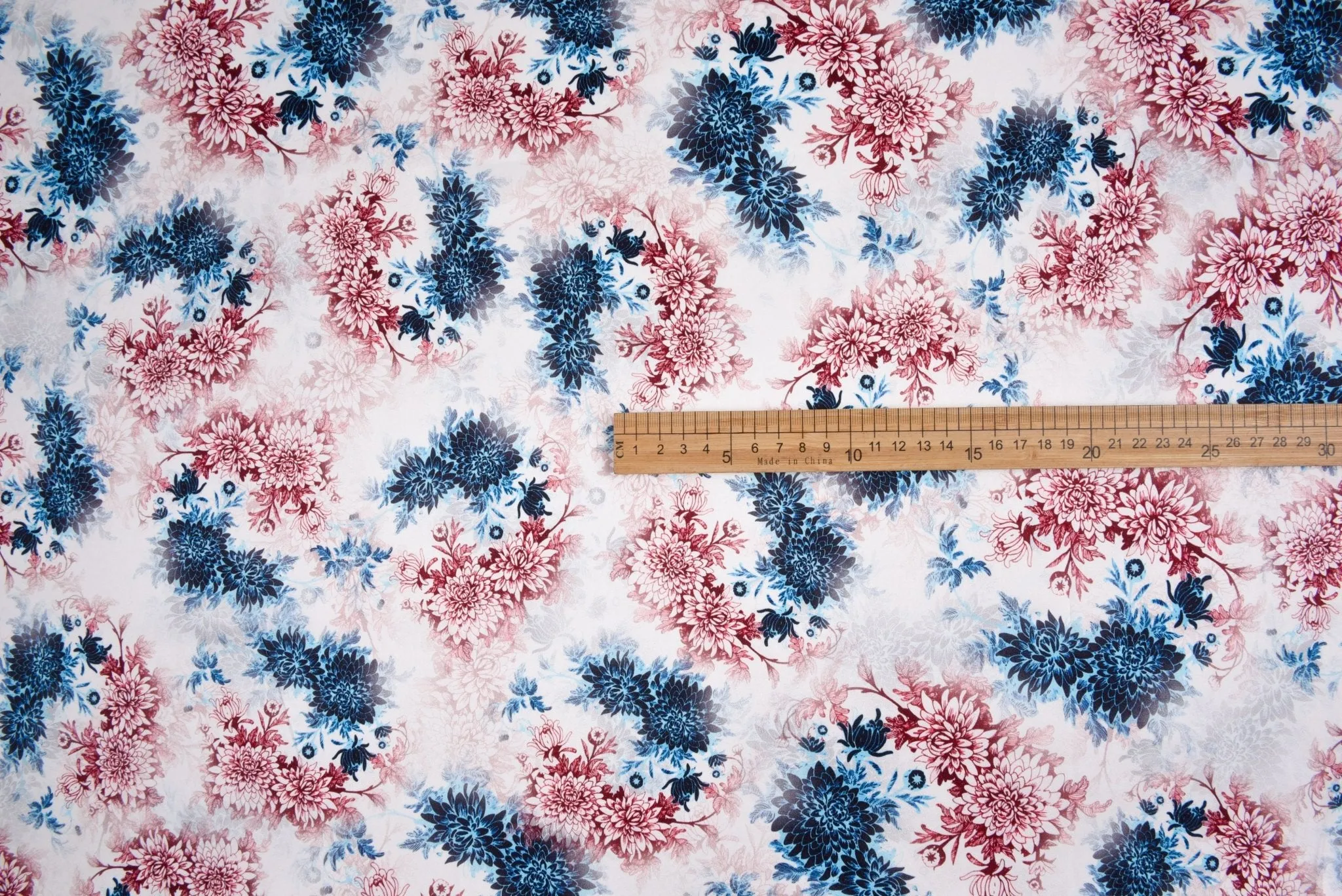 Original 100% Silk Floral Print Stretch Silk Fabric, 19 Momme Mulberry Silk Fabric.100% CRUELTY-FREE SILK Fashion Apparel