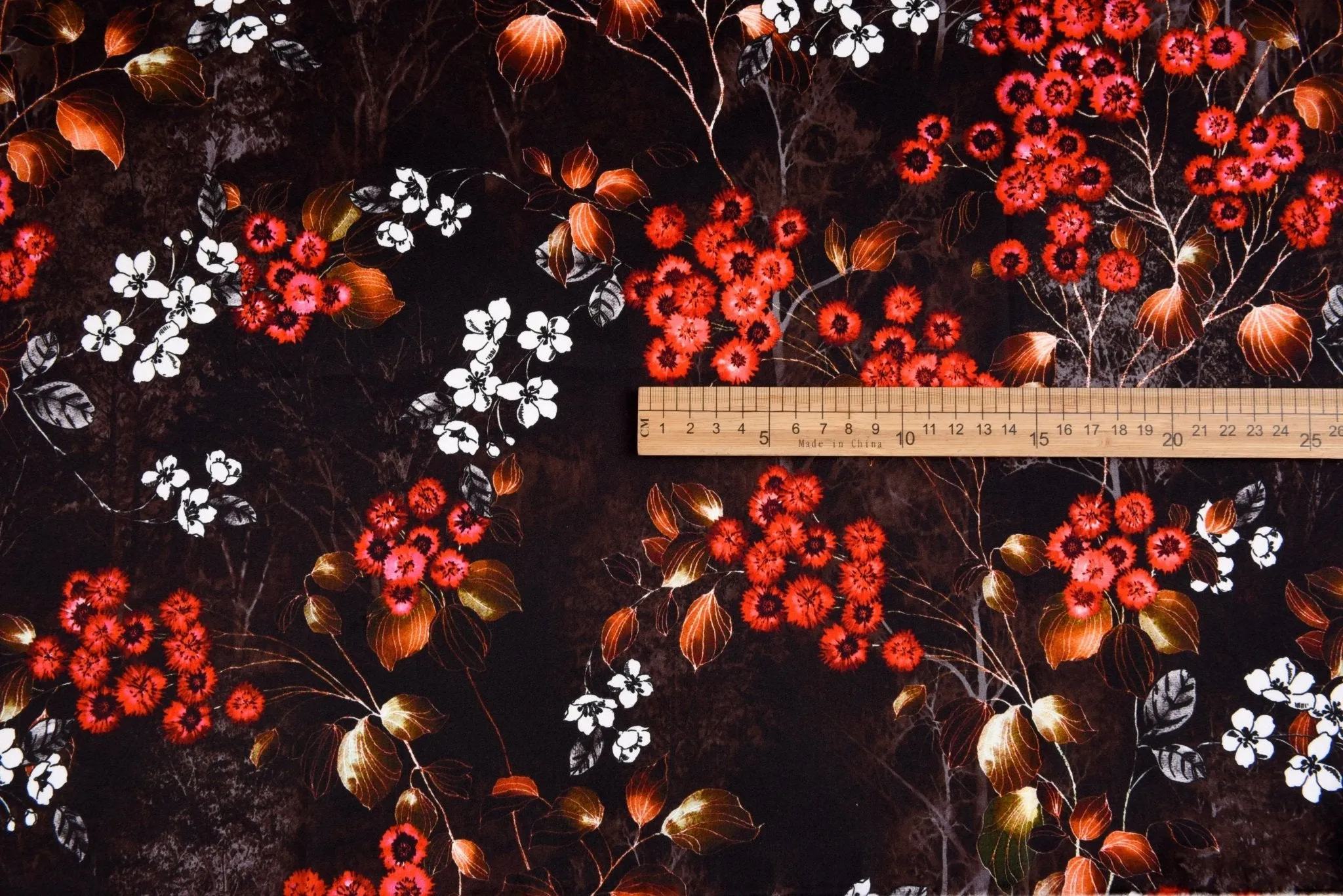 Original 100% Silk Floral Print Stretch Silk Fabric, 19 Momme Mulberry Silk Fabric.100% CRUELTY-FREE SILK Fashion Apparel