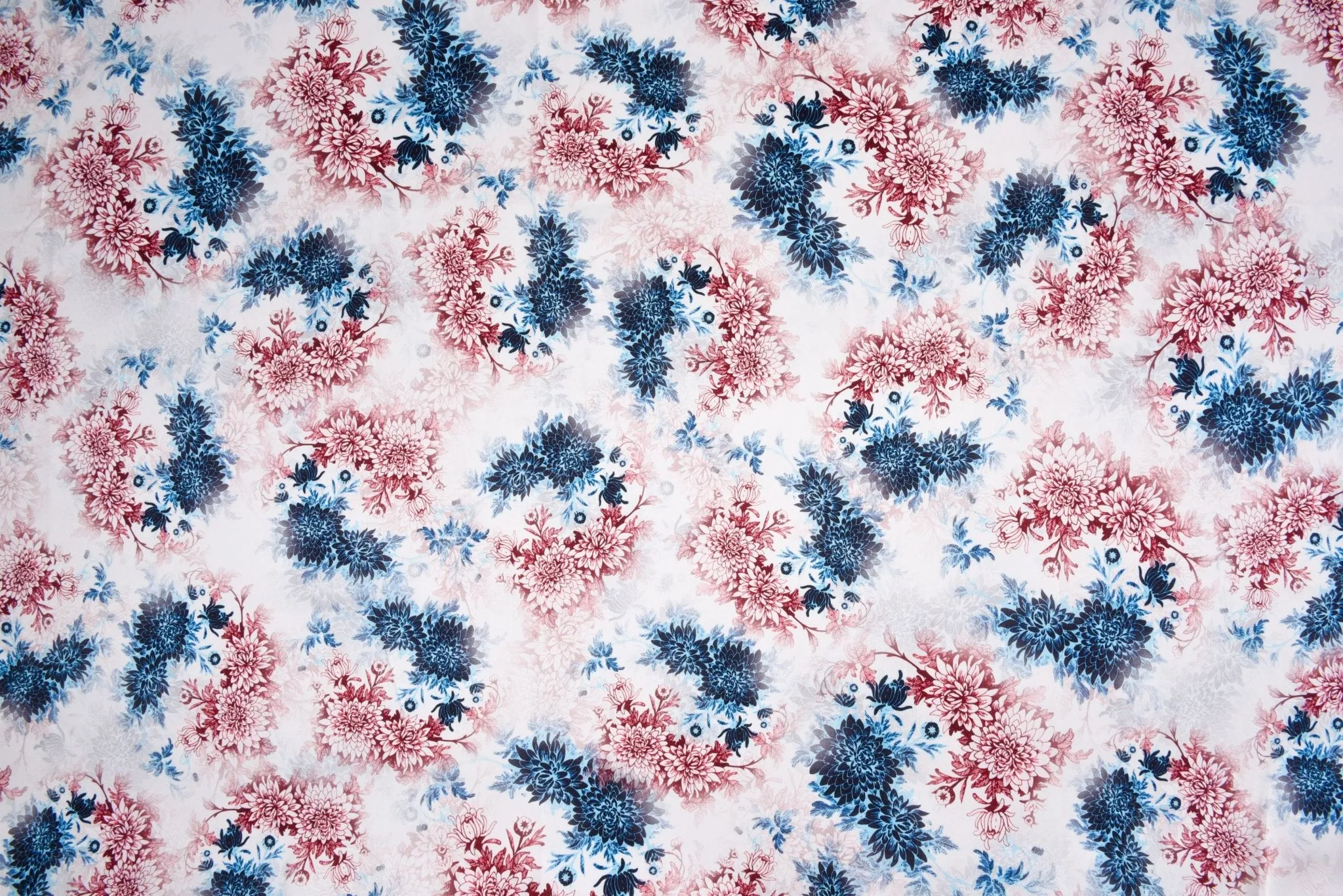 Original 100% Silk Floral Print Stretch Silk Fabric, 19 Momme Mulberry Silk Fabric.100% CRUELTY-FREE SILK Fashion Apparel