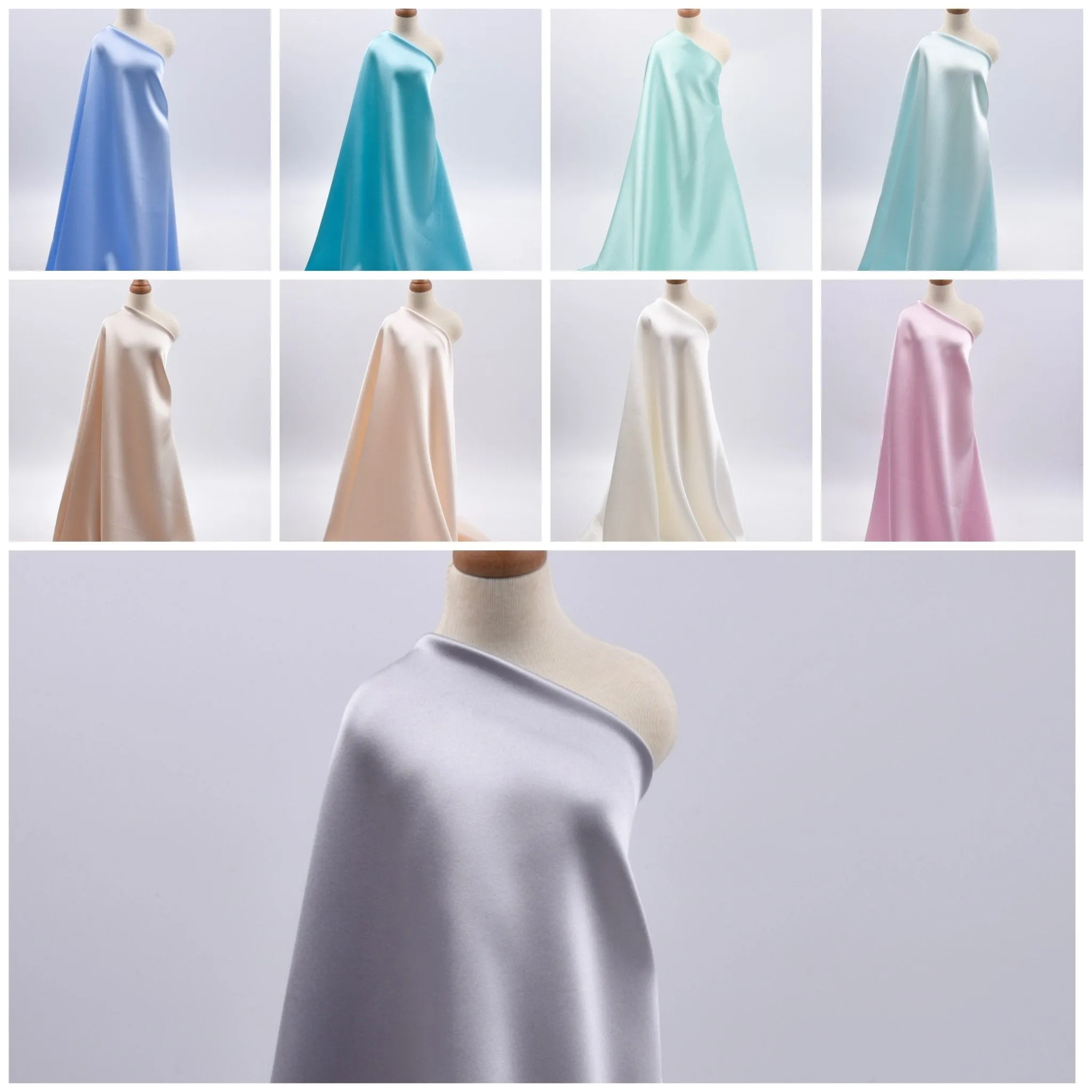 Original 100% Silk Stretch Silk Fabric, 19 Momme Mulberry Silk Fabric.100% CRUELTY-FREE SILK Fashion Apparel width 48 inch