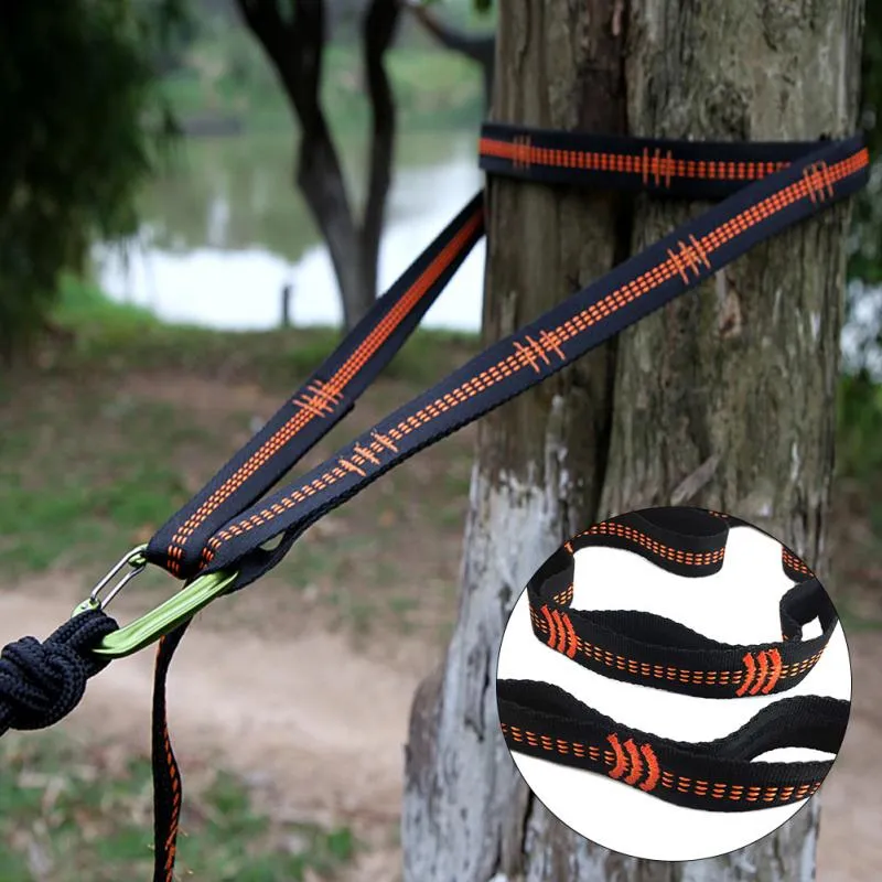 Outdoor Camping Hiking Hammock Hanging Belt Hammock Strap Rope Accessories