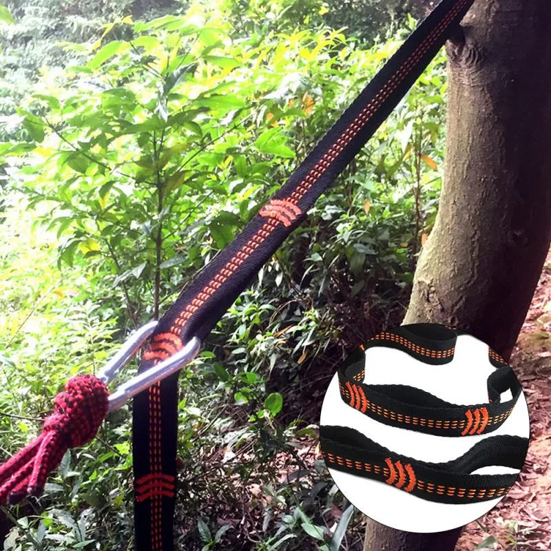 Outdoor Camping Hiking Hammock Hanging Belt Hammock Strap Rope Accessories