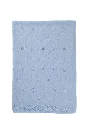 Pointelle Cashmere Baby Blanket