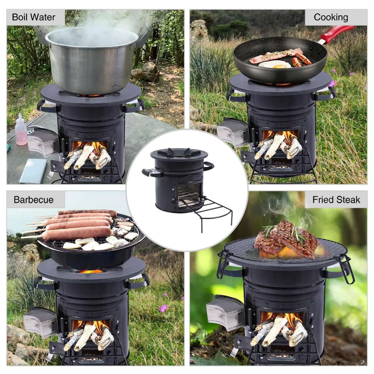 Redcamp Portable Rocket Stove for Camping