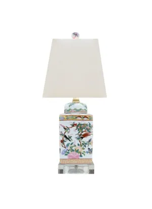 Rose Canton Lamp 6"