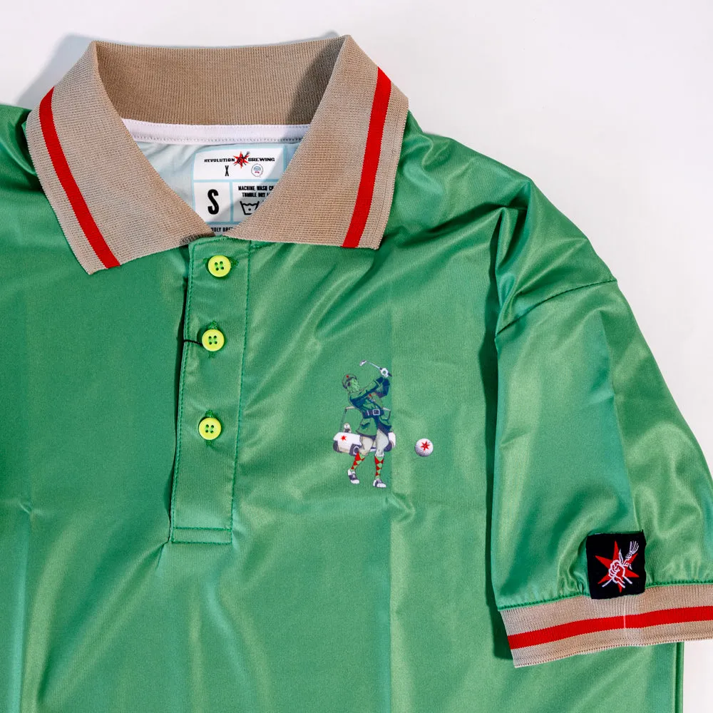 Snowman Golf Polo - Anti-Hero (Solid Green)